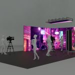 Virtual Production Studio Curved LED W Roof B Corner